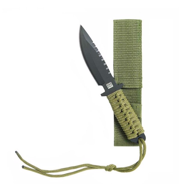 101 INC Combat kniv Recon 7", Grøn