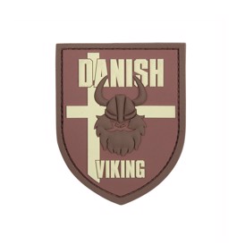 Danish Viking 3D patch i brun