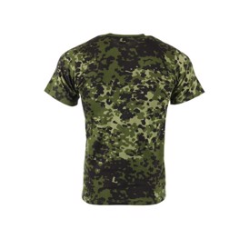 Camouflage bluse med korte ærmer