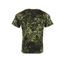Camouflage bluse med korte ærmer