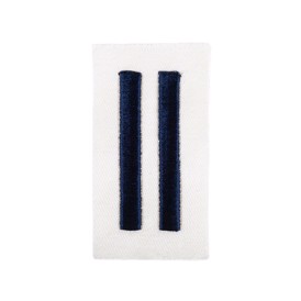 Stofmærke, DDR, 75 x 40 mm