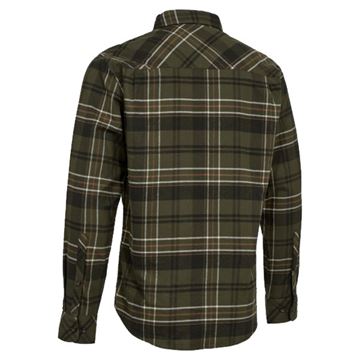 Deerhunter Caleb Skjorte set i farven Green Check bagfra