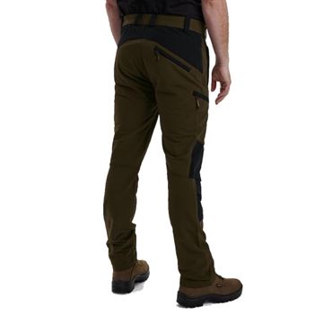 Deerhunter Strike Full Stretch Bukser set i farven Grøn og Sort bagfra på person