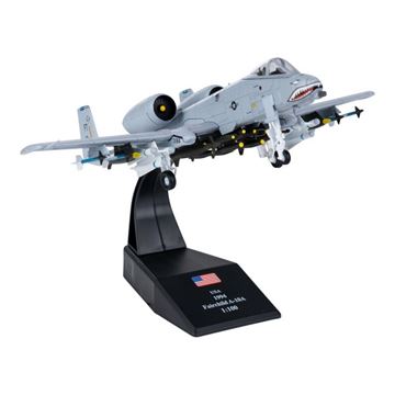 Die-cast Modelfly A-10 Thunderbolt 1:100 set i vinkel