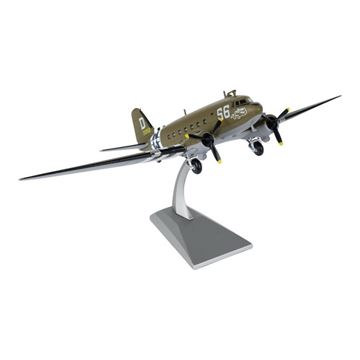 Die-cast Modelfly C-47(D) Skytrain 1:100 ser forfra