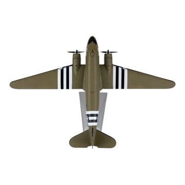 Die-cast Modelfly C-47(D) Skytrain 1:100 set oppefra