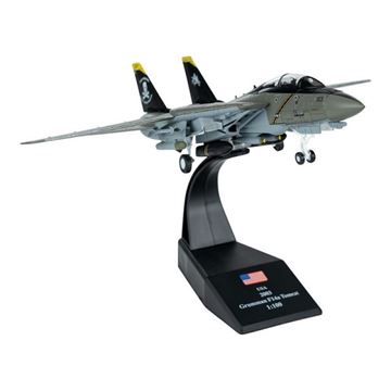 Die-cast Modelfly F-14A Tomcat USA 1:100 set i vinkel