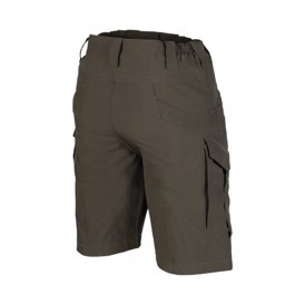 Assault Shorts med lår lommer i farven Ranger Green set bagfra