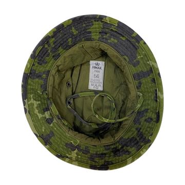 Original Felthue M/84 Camouflage, Brugt set indvendigt
