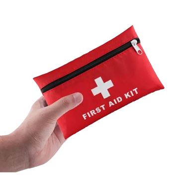 First Aid Kit Førstehjælpstaske, Mini, 34 dele set i hånd