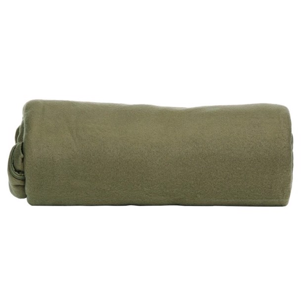 Fleece sleepingbag, inderpose sovepose grøn
