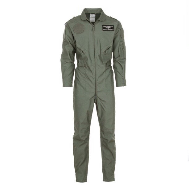 Flight suit med velcromærke