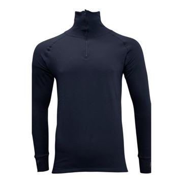 Forsvarets Langærmet Undertrøje, Høj Hals, Navy, Ubrugt