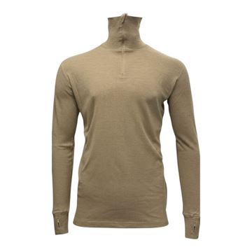 Forsvarets Langærmet Undertrøje, Høj Hals, Ørken, Ubrugt