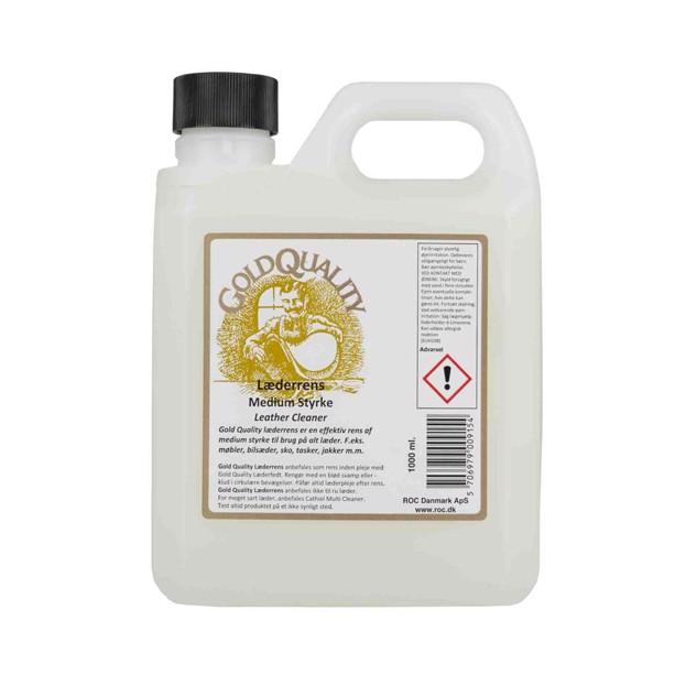 Gold Quality medium læderrens, 1000 ml