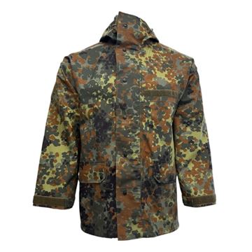Goretex Regnjakke, Flecktarn, Brugt