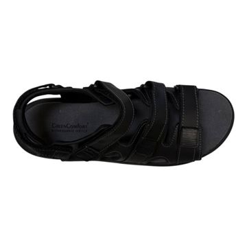 Green Comfort Herresandal, Sort, Ubrugt set oppefra
