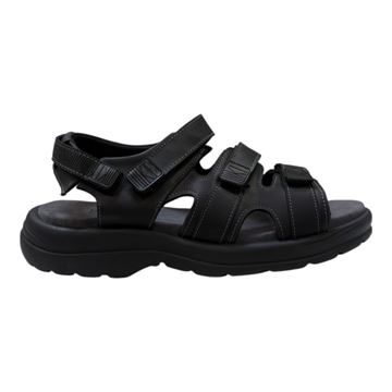 Green Comfort Herresandal, Sort, Ubrugt set fra siden