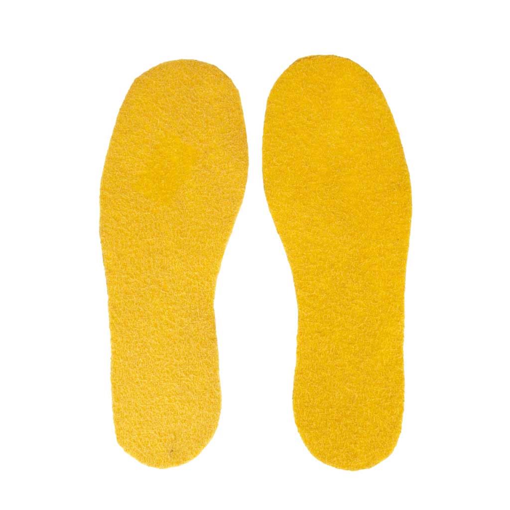 Køb skosåler gul filt, assorterede naturfarvede | 417.dk