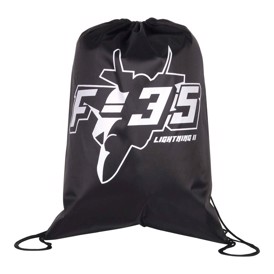 Gymnastikpose med F-35 Lightning II print i farven sort