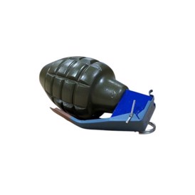Håndgranat Attrap MK 2 Ananas set liggende