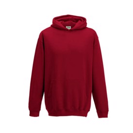 Børnehættetrøje i farven red hot chili