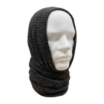 Halsrør, CF, 100% Uld, Grå, Brugt set på hoved