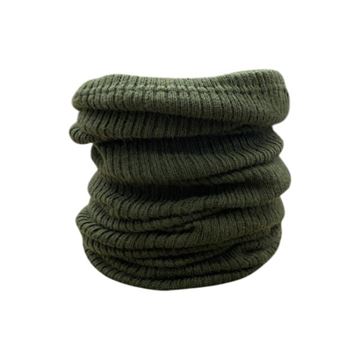 Halsrør Dansk Militær 100% Uld, Grøn Ubrugt