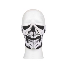 Halv maske i neopren med skull-print