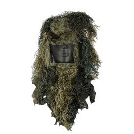 Ghillie suit hat med frynser i woodland