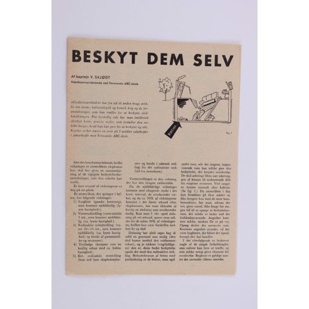 Hefte, "Beskyt Dem selv", 12 sider