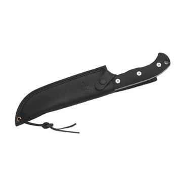 Herbertz Camp og Outdoorkniv, Sort set i læderskede