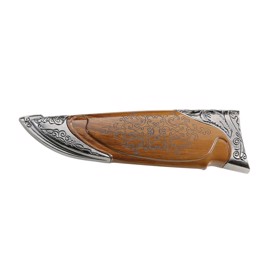 Skede med Damask design til kniv fra Herbertz