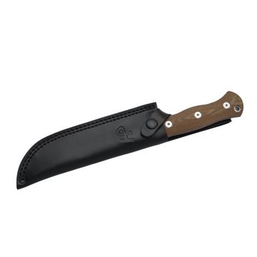 Herbertz Outdoor og Overlevelseskniv, Desert Micarta set i læderskede