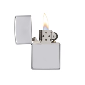 Blankpoleret lighter fra Zippo