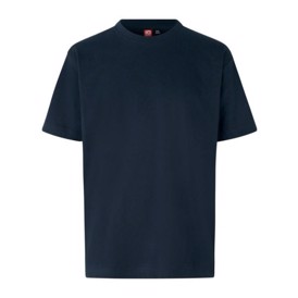 ID Game T-shirt til børn i farven Navy set forfra