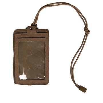 Mil-Tec ID Kort Holder med Velcro set i farven Dark Coyote