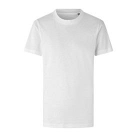 ID Økologisk T-shirt til børn i farven Hvid