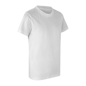 ID Økologisk T-shirt til børn i farven Hvid set i vinkel