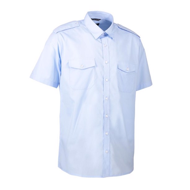 ID Uniformsskjorte kortærmet i lyseblå