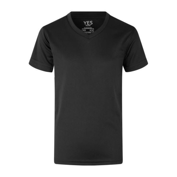 ID Active Quick Dry T-shirt til børn i farven Sort