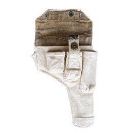 Hvidmalet pistolhylster fra dansk militær