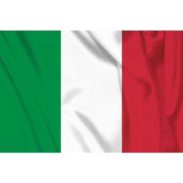 Italiensk flag i grøn, hvid og rød