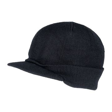 Jeepcap med foldbar kant set i farven Sort