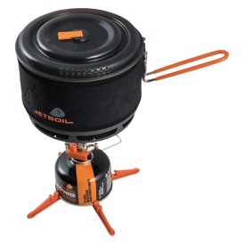 Ceramic Cook Pot på Jetboil pot support og gas