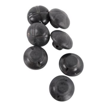 Knapper, Blå plast, Ø15 mm, Sæt med 7 stk