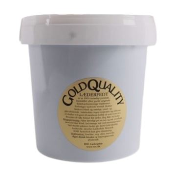 Læderfedt, Gold Quality, 1 kg set i farven Sort bagfra