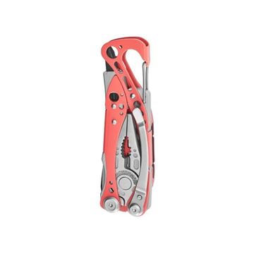 Leatherman Skeletool CX, 7 værktøjer set i farven Guava lukket bagside