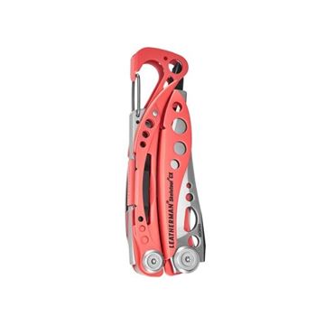 Leatherman Skeletool CX, 7 værktøjer set i farven Guava lukket front