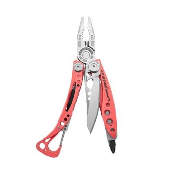 Leatherman Skeletool CX, 7 værktøjer set i farven Guava